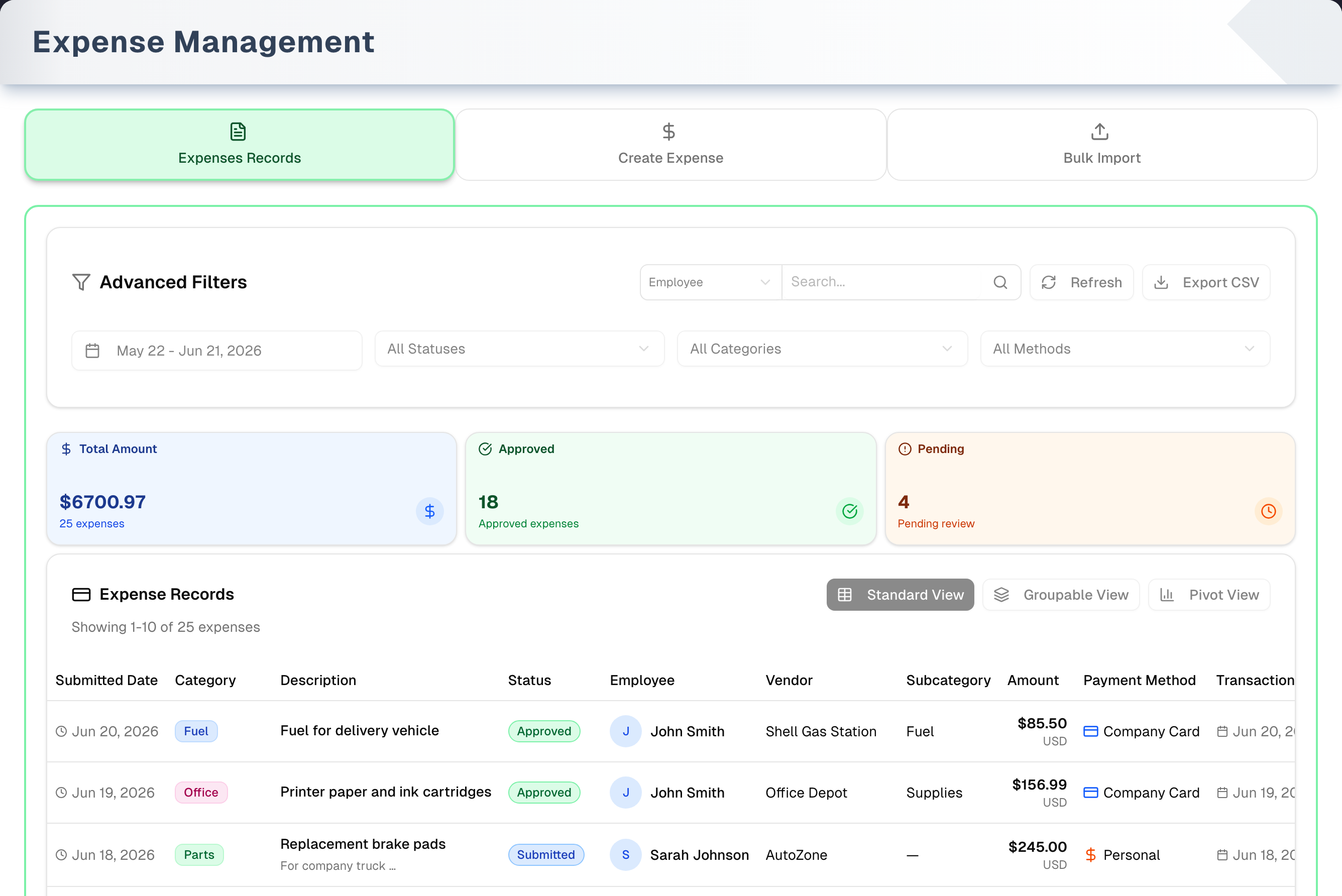 Expense Management