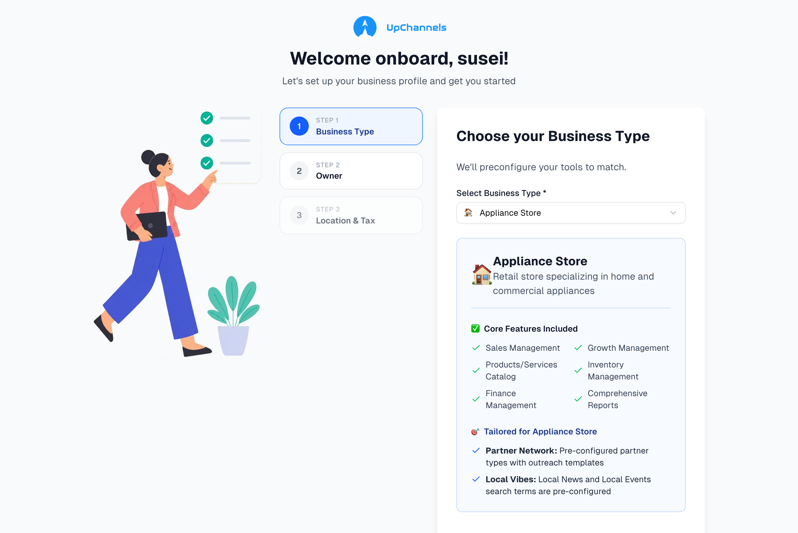 Onboarding wizard