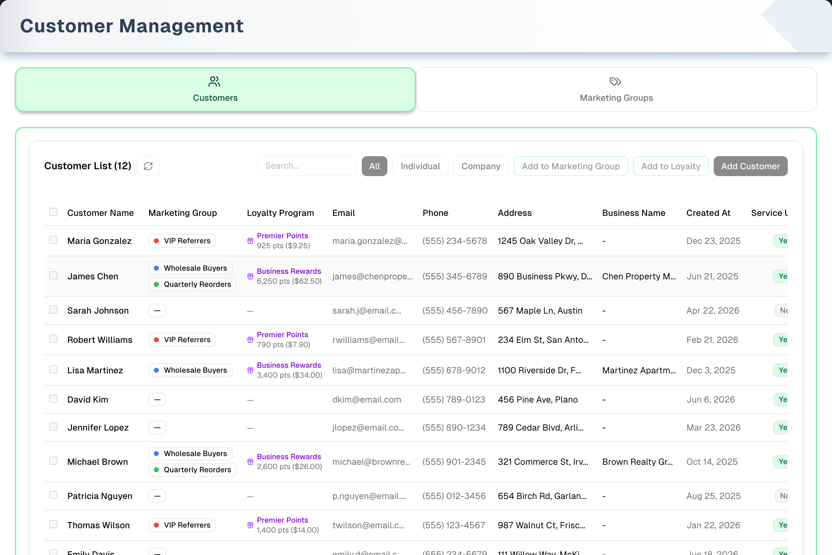 Customer Management