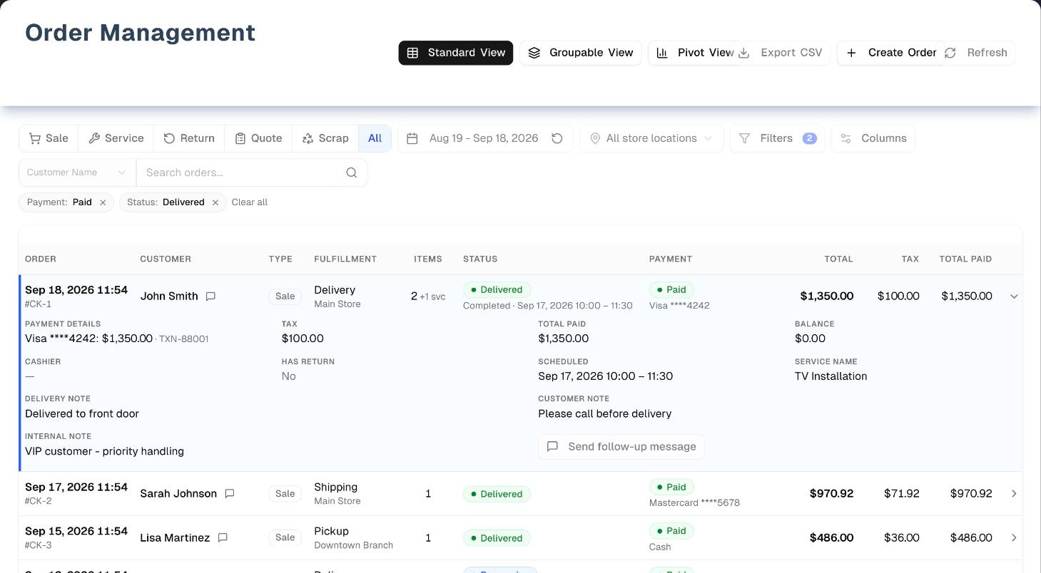 Order Management