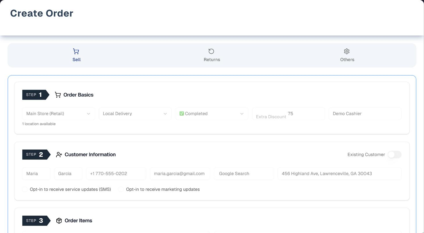Create Order